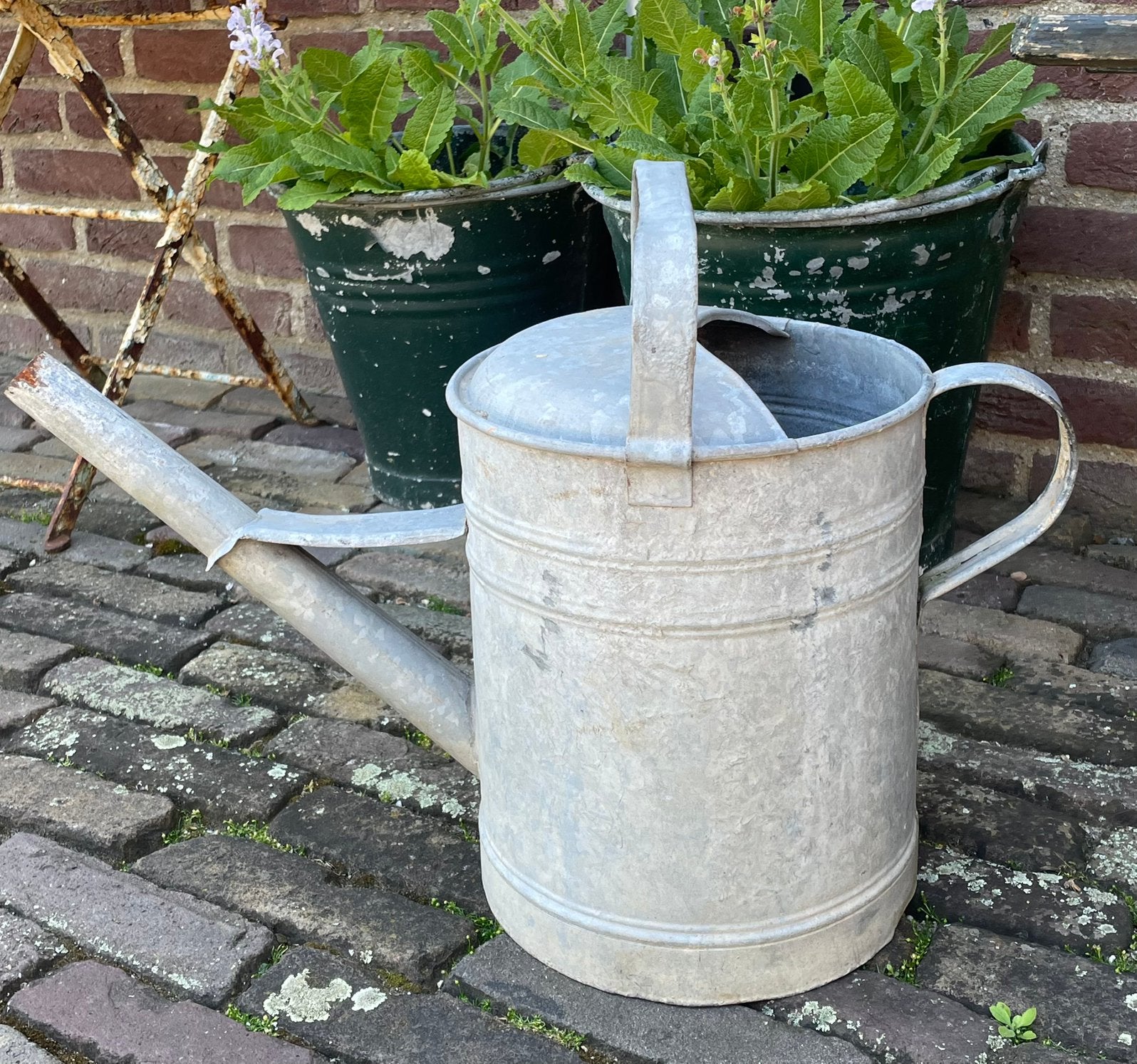 Brocante oud zinken gieter (1), Ophalen of Verzenden