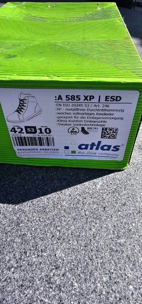 Atlas A 585 XP ESD Veiligheidsschoenen Maat 42, Ophalen of Verzenden, Nieuw