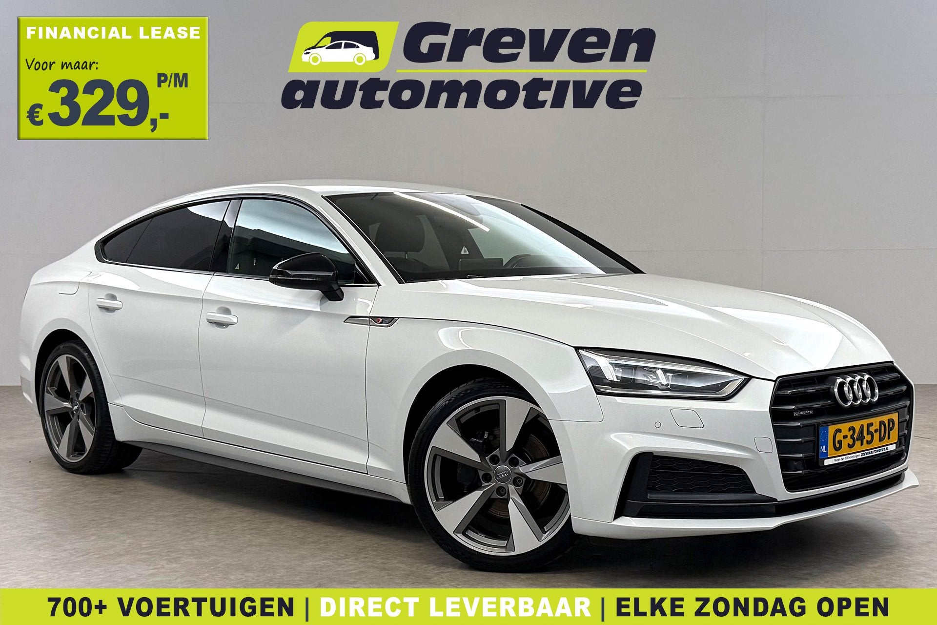 Audi A5 3.0 TDI Quattro S-Line | Sfeer | Virtual | Clima | C, Auto's, Euro 6, Automatische klimaatregeling, Wit, 218 pk