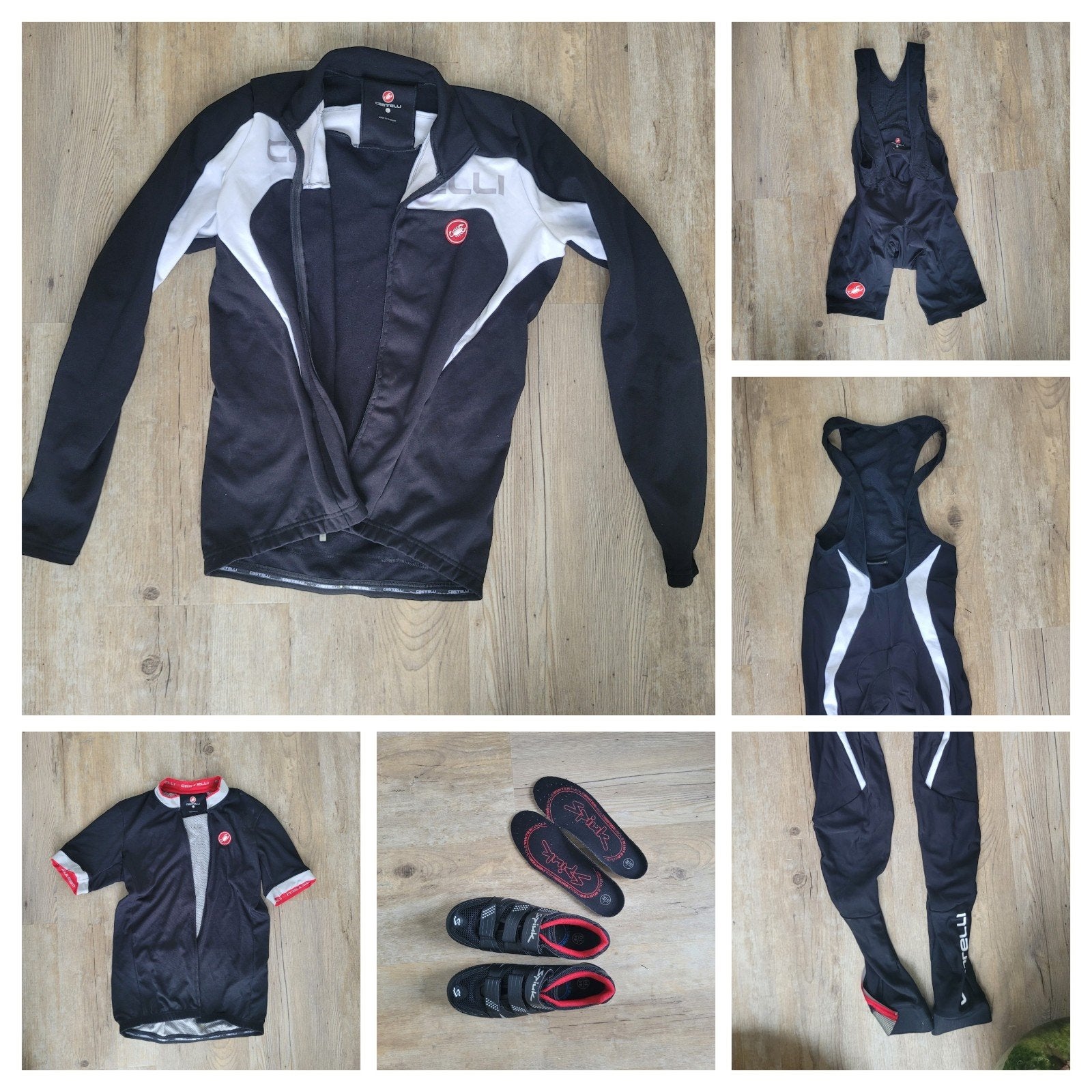 Fietsoutfit Castelli L/XL en Fietsschoenen Spiuk mt 44, Ophalen of Verzenden, Zo goed als nieuw