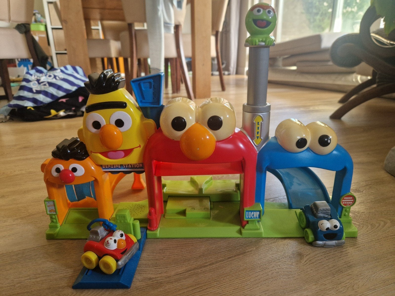 Sesamstraat speelset met Elmo, Koekiemonster, Bert, Ophalen of Verzenden, Gebruikt