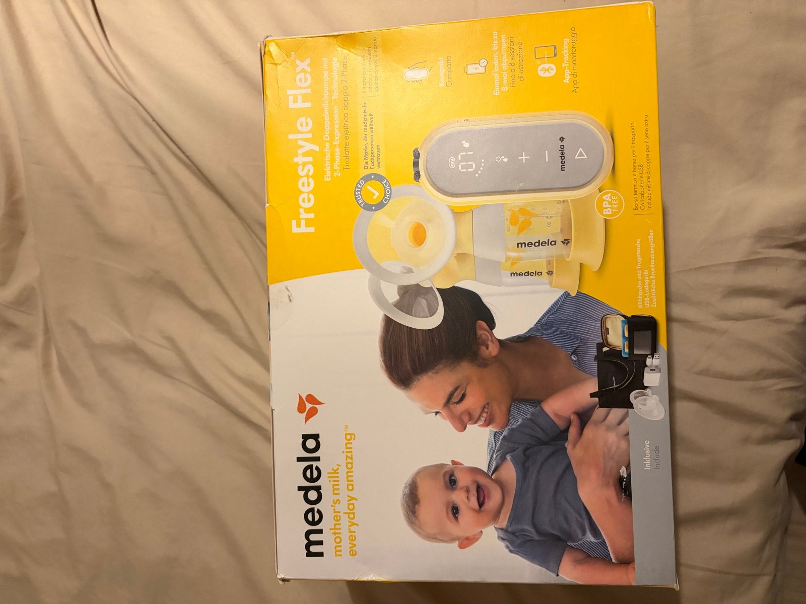 Medela Freestyle Flex Dubbele Elektrische Borstkolf, Kinderen en Baby's, Ophalen of Verzenden, Zo goed als nieuw