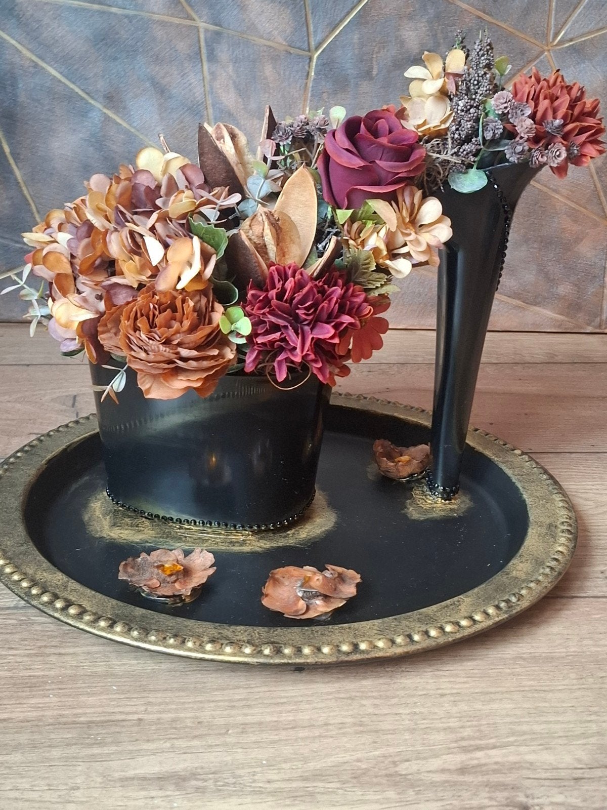 Compleet luxe hotel chic woondecoratie met kunstbloemen, Ophalen of Verzenden, Nieuw