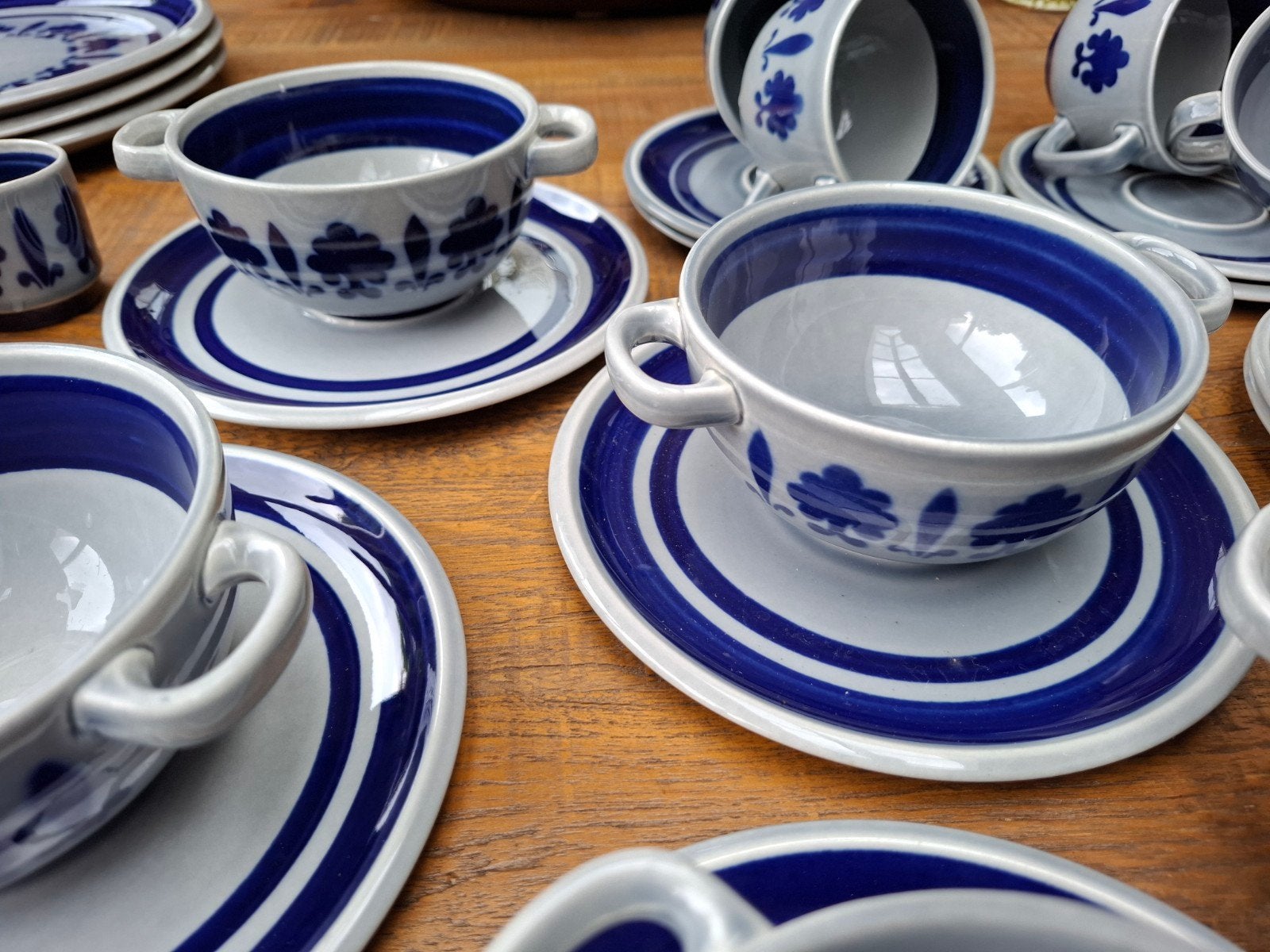 Boch Baltic servies blauw jaren 70, Ophalen of Verzenden
