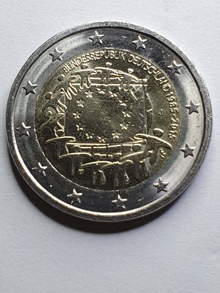 2 Euro Duitsland - 2015 - Europese vlag, Ophalen of Verzenden, Duitsland, 2 euro, Losse munt