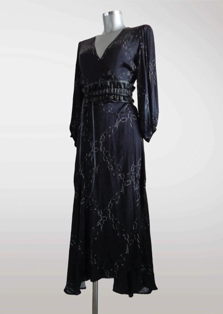 Zoe Karssen viscose wrapdress, maat medium, Maat 38/40 (M), Zwart, Zoe Karssen, Ophalen of Verzenden