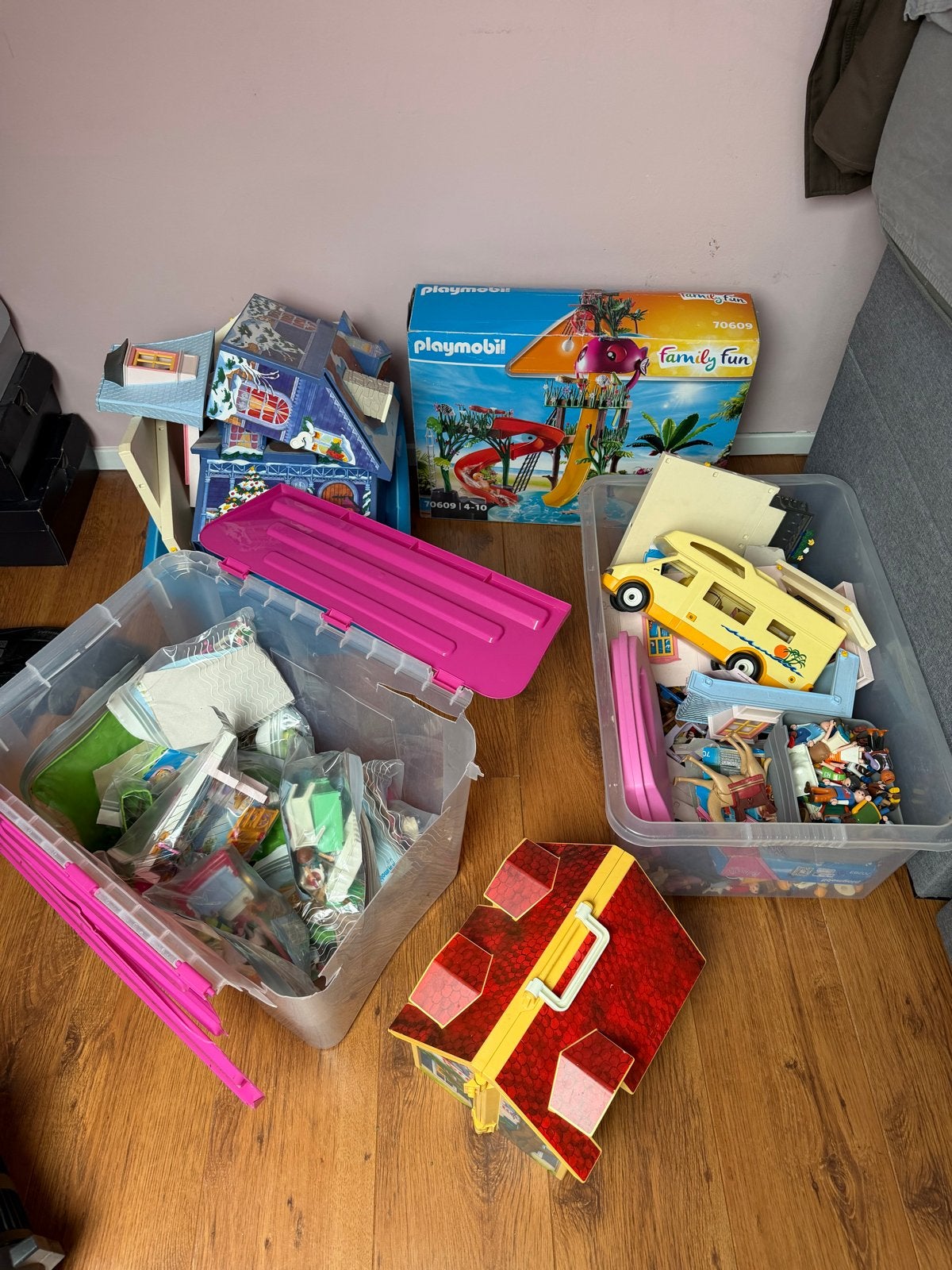 Grote Playmobil collectie: huizen, zwembad, figuren, Ophalen, Gebruikt, Gebouw, Complete set