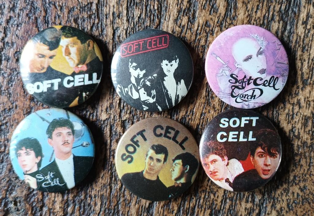 buttons Soft Cell, Ophalen of Verzenden, Zo goed als nieuw, Overige onderwerpen, Button