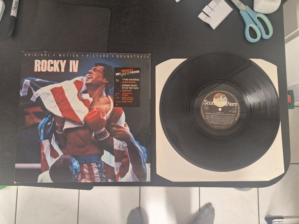Vintage vinyl lp soundtrack Rocky 4 Sylvester Stallone 1985, Ophalen of Verzenden, Gebruikt, 12 inch