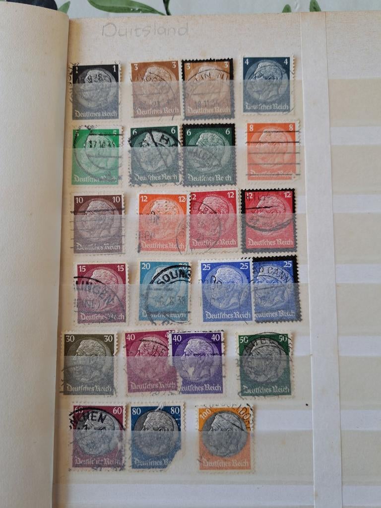 Deutches reich.Postzegels., Ophalen of Verzenden, Buitenland