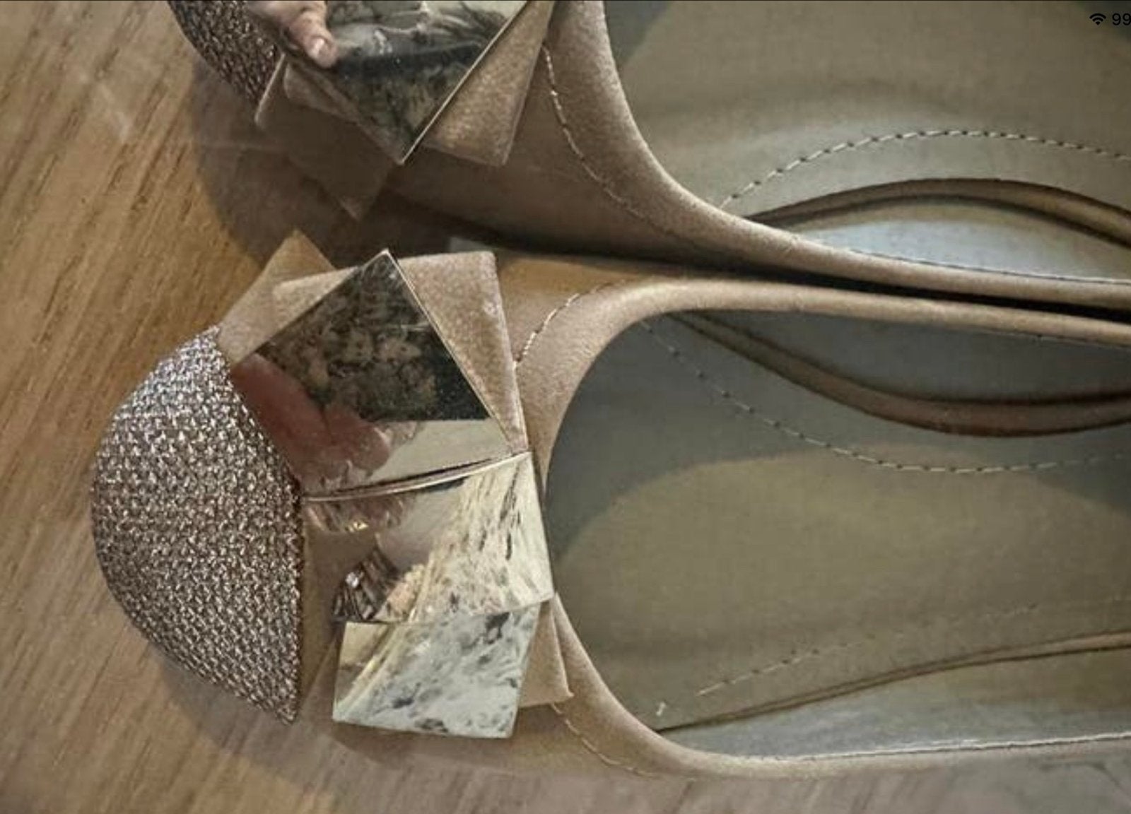 Mooie beige ballerina's maat 36 - Zo goed als nieuw, Beige, Zo goed als nieuw, Ballerina's, Ophalen of Verzenden