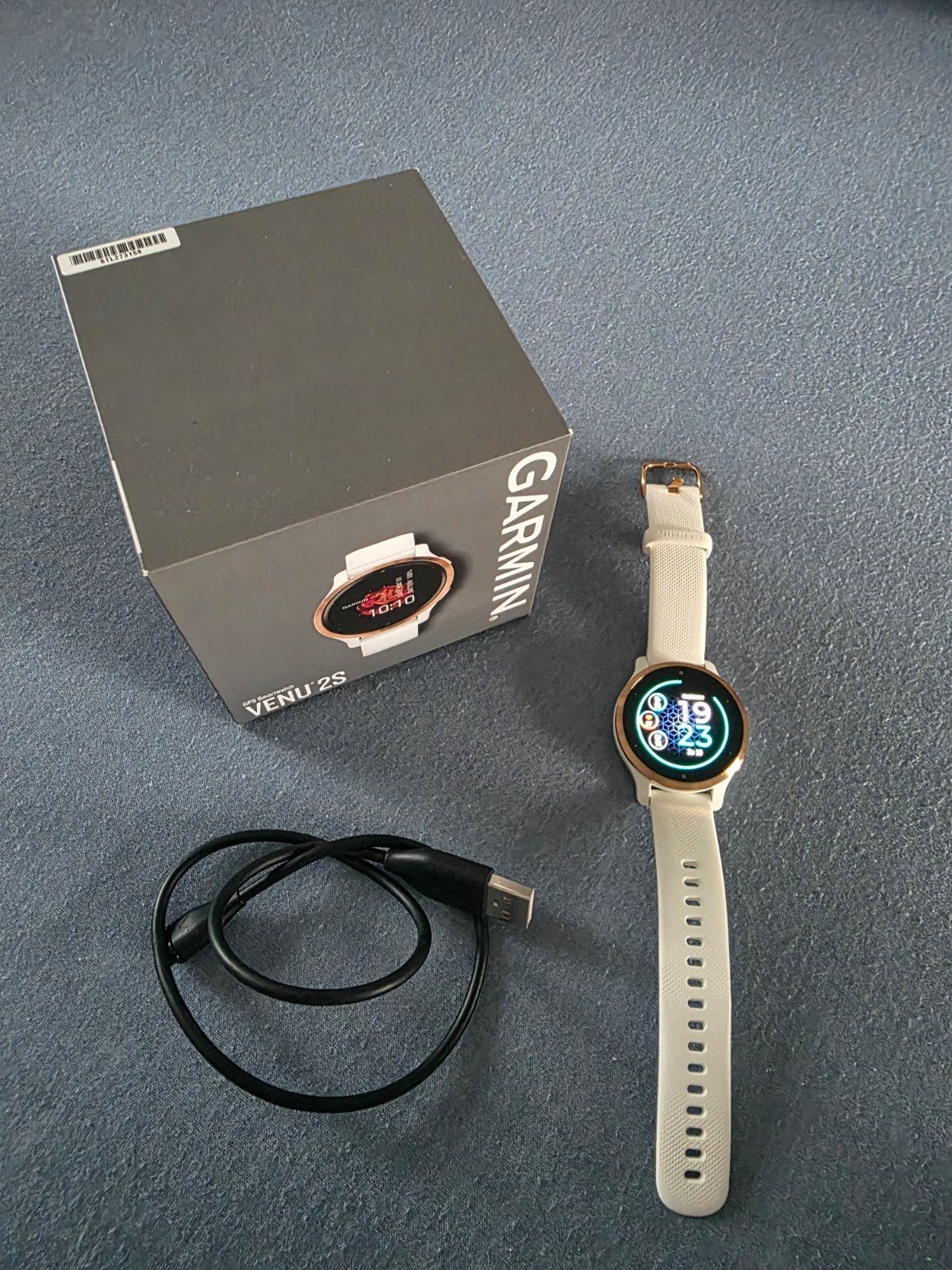 Garmin Venu 2S Smartwatch - Wit/Roségoud, Wit, Garmin, Ophalen of Verzenden, Zo goed als nieuw
