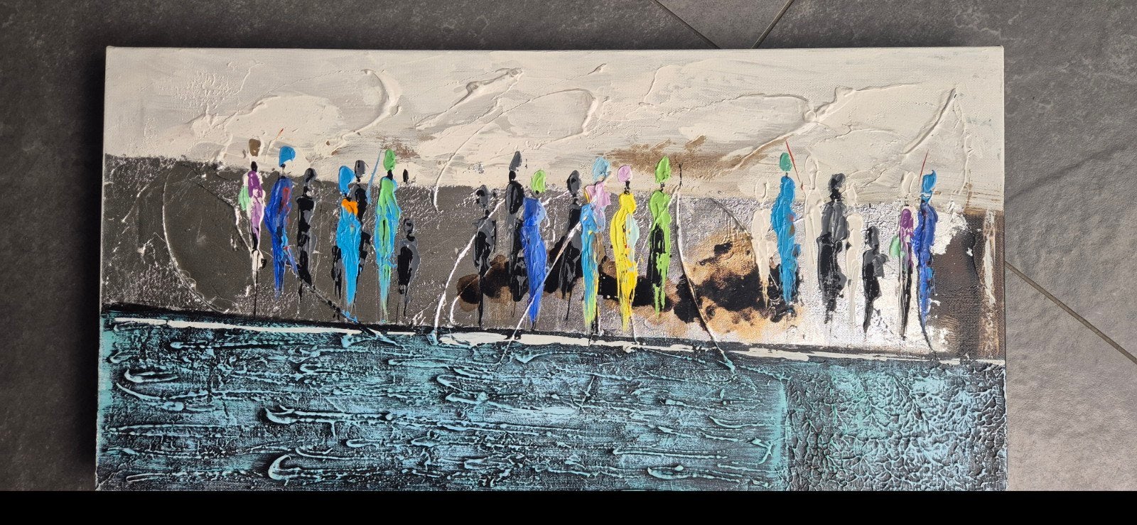 Schilderij figuratief 30x60cm p.st, Ophalen of Verzenden