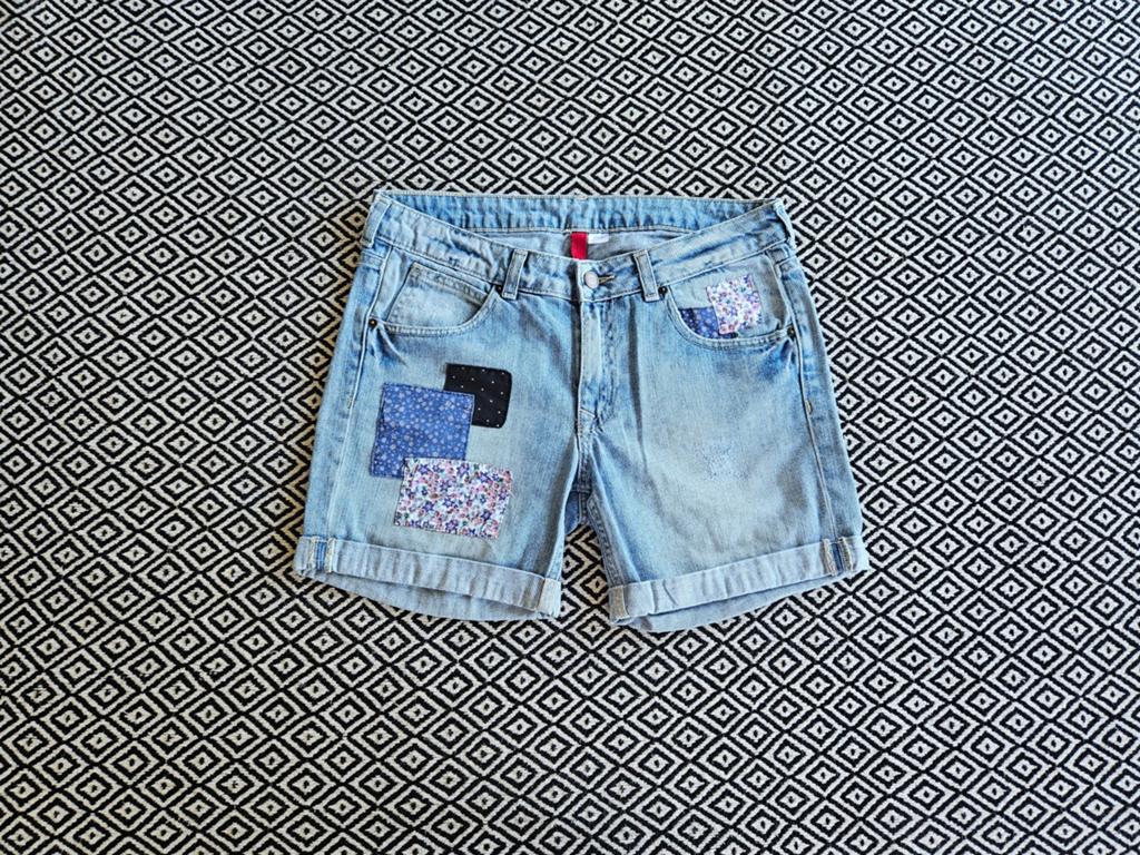 Korte spijkerbroek maat S, H&M, Blauw, Ophalen of Verzenden, Zo goed als nieuw
