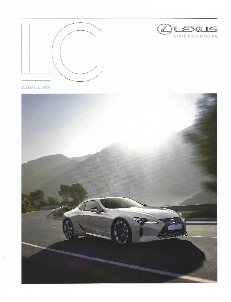 Brochure Lexus LC 500 en LC500h 200, Ophalen of Verzenden, Zo goed als nieuw, Overige merken