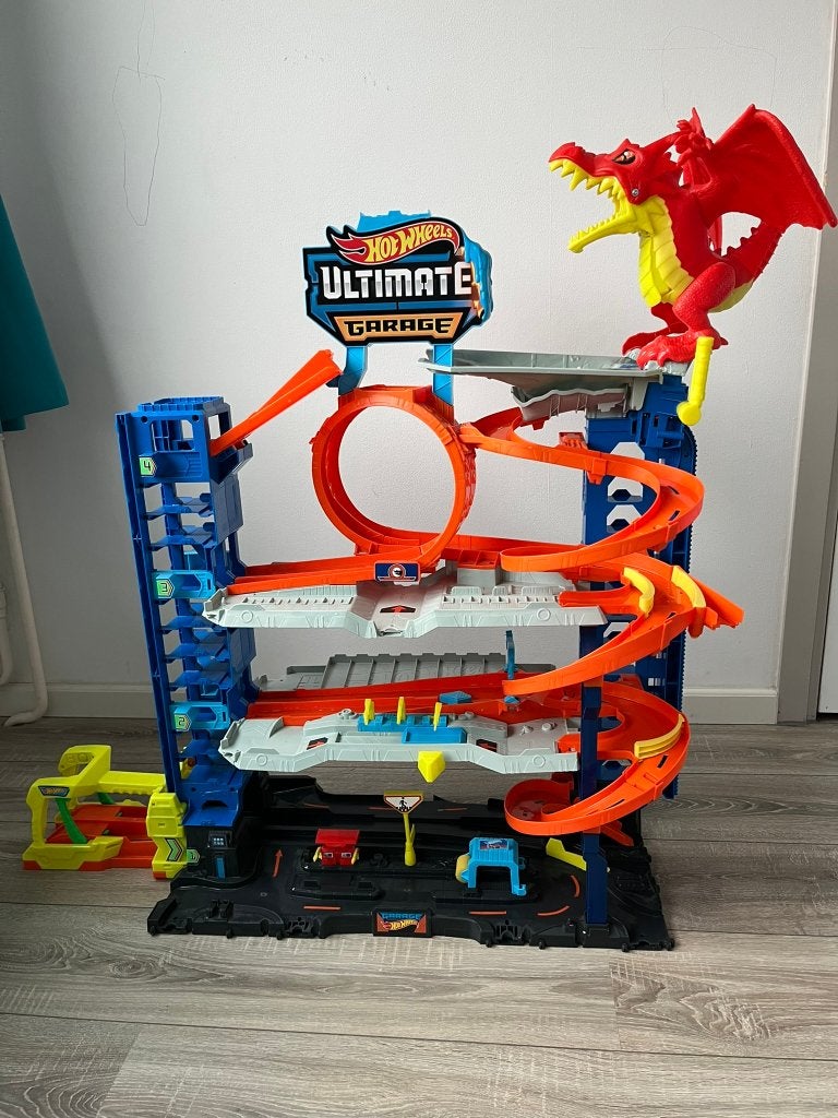 Hot Wheels City Ultimate Garage, Ophalen, Racebaan, Zo goed als nieuw, Hot Wheels