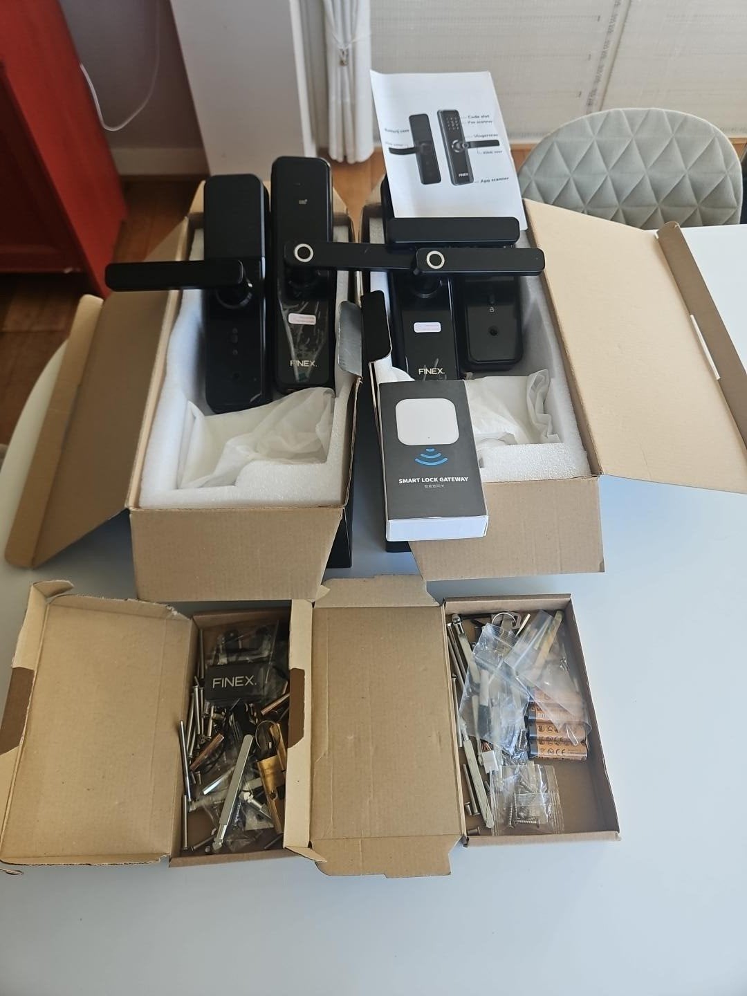 Te koop: 2 FINEX slimme deursloten, Computers en Software, Ophalen of Verzenden, Zo goed als nieuw