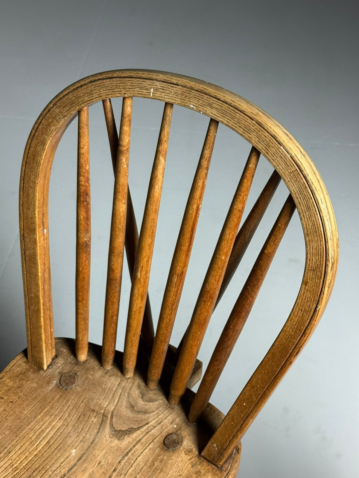 Set van 2 Windsor armstoelen klassiek Engels, Huis en Inrichting, Bruin, Ophalen of Verzenden, Vijf, Zes of meer stoelen, A