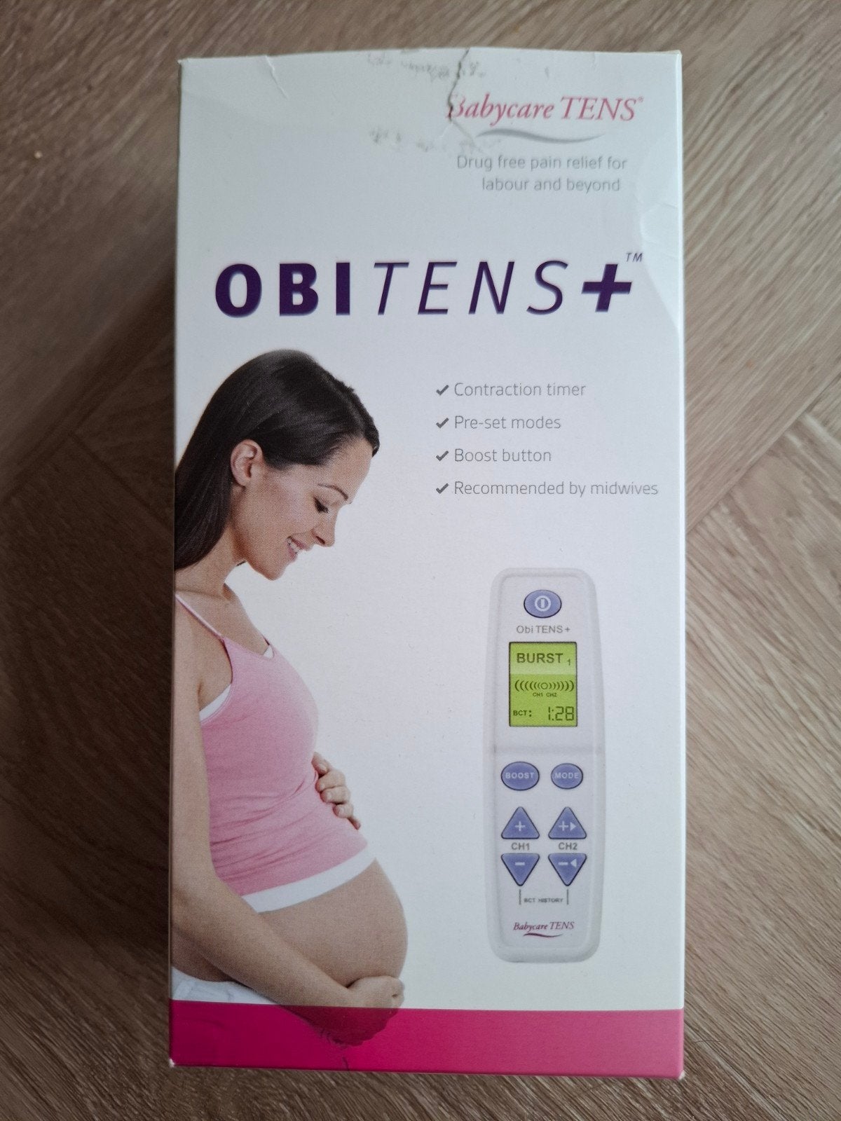 Obi TENS+ pijnbestrijding voor bevalling, Ophalen, Zo goed als nieuw
