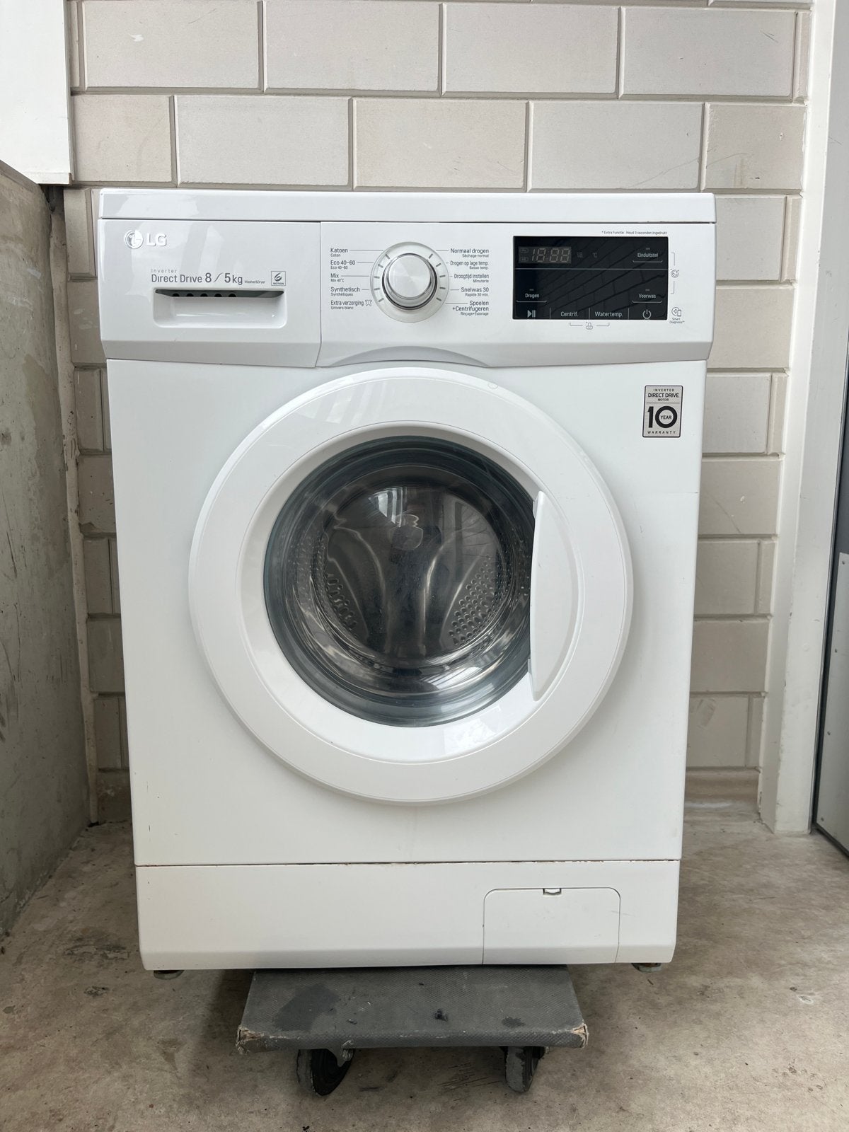 LG Direct Drive 8/5kg Was-droogcombinatie GD3M108, Ophalen, 1200 tot 1600 toeren, 8 tot 10 kg, Zo goed als nieuw
