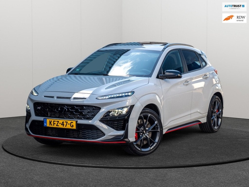 Hyundai Kona 2.0 T-GDI N Performance 280Pk|PANO|1E EIGENAAR, Auto's, Hyundai, 1998 cc, Stof, Gebruikt, Euro 6
