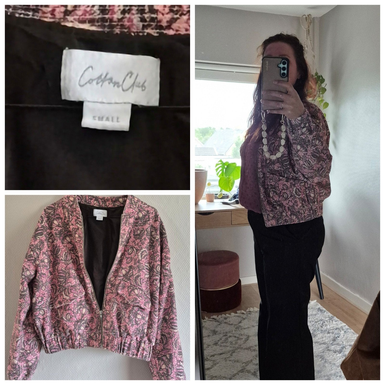 Zgan Kort jasje Cotton Club maat S 36 roze tinten, Kleding | Dames, Ophalen of Verzenden, Zo goed als nieuw, Maat 36 (S)