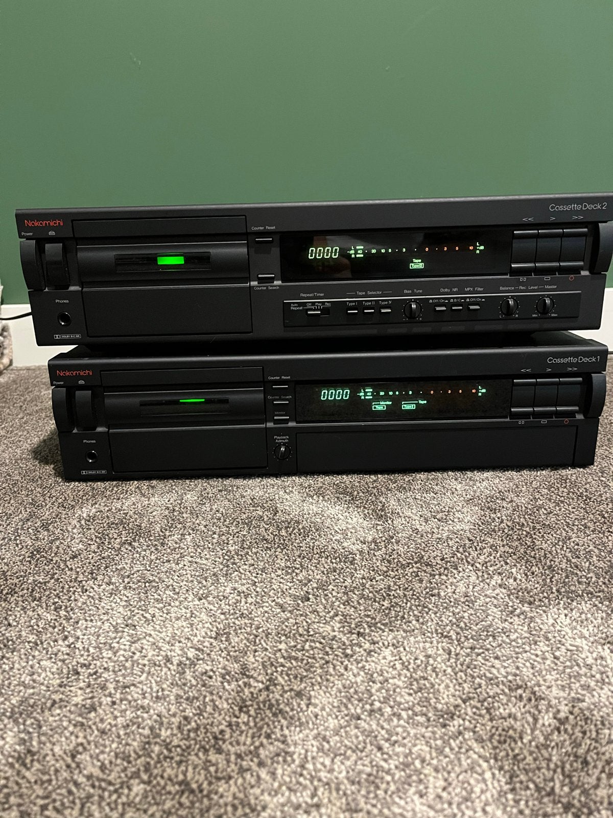Nakamichi  Deck 1 of  Deck 2   Cassette deck - Cassettedeck, Ophalen, Enkel, Overige merken, Tiptoetsen