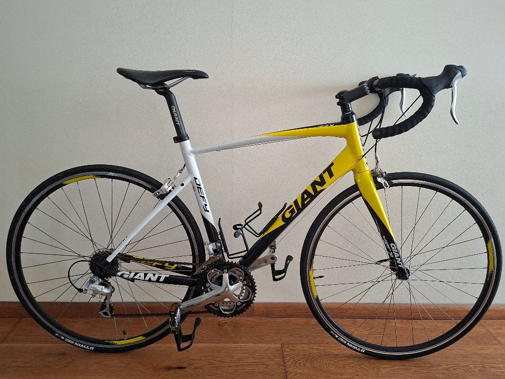 Giant Defy racefiets M/L, Ophalen, Gebruikt, Velgrem, Aluminium