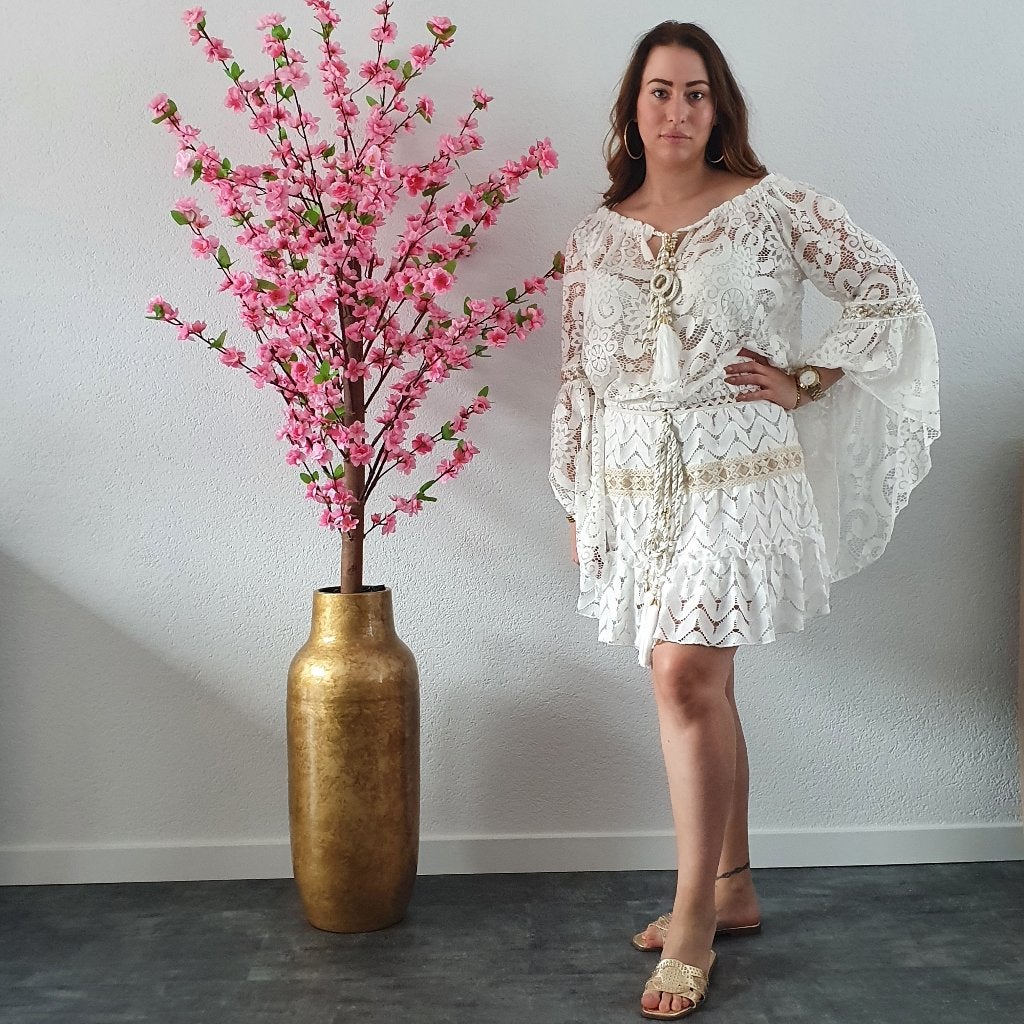 30% Korting op alles! Zomerjurken, slippers, tunieken, Kleding | Dames, Jurken, Verzenden, Nieuw, Maat 36 (S), Knielengte