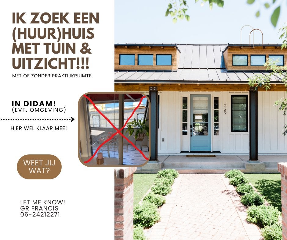 Gezocht huis met tuin in Didam, Ophalen