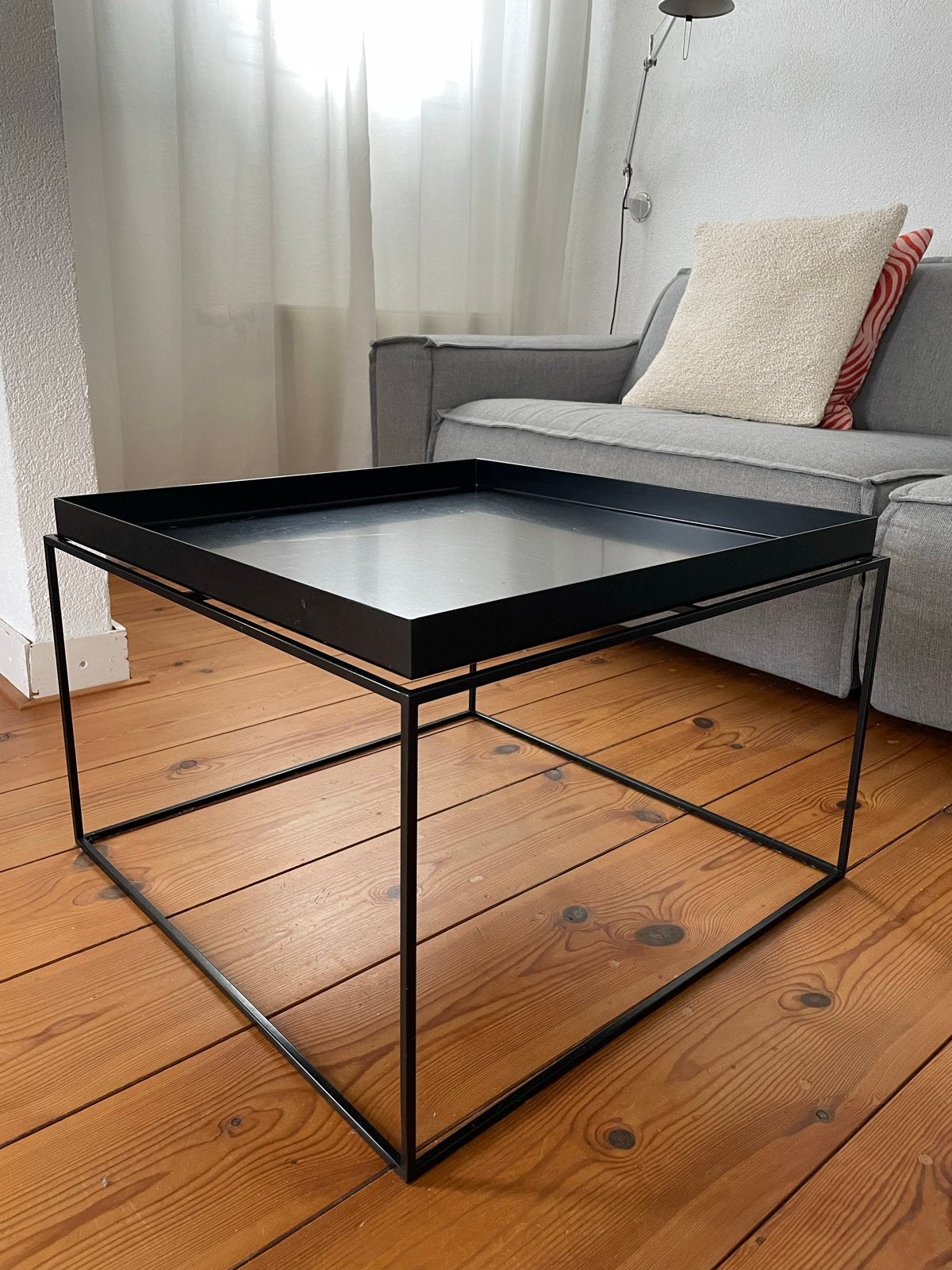 HAY Tray Table salontafel 60x60cm - Zwart, Ophalen, Gebruikt, Vierkant, 50 tot 100 cm