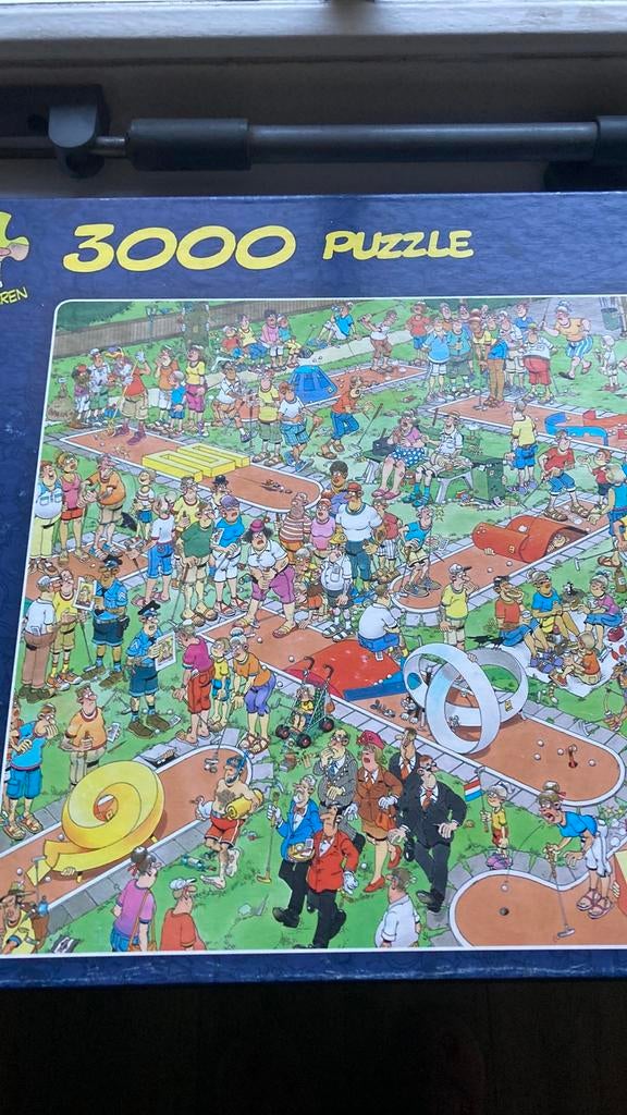Jam van Haasteren Midgetgolf 3000 compleet, Ophalen of Verzenden, Meer dan 1500 stukjes, Zo goed als nieuw