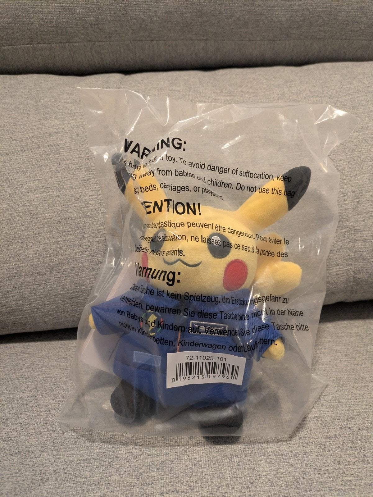 Pikachu Astronaut Knuffel - Pokémon x ESA Samenwerking, Overige typen, Nieuw, Met label, Klein (minder dan 20 cm)