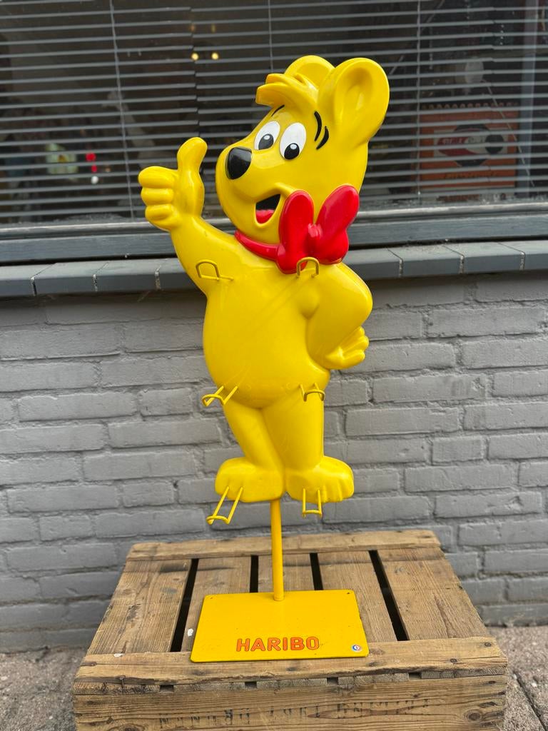 Vintage Haribo Goudbeer Display - Snoeprek, Verzamelen, Ophalen, Reclamebord, Gebruikt, .
