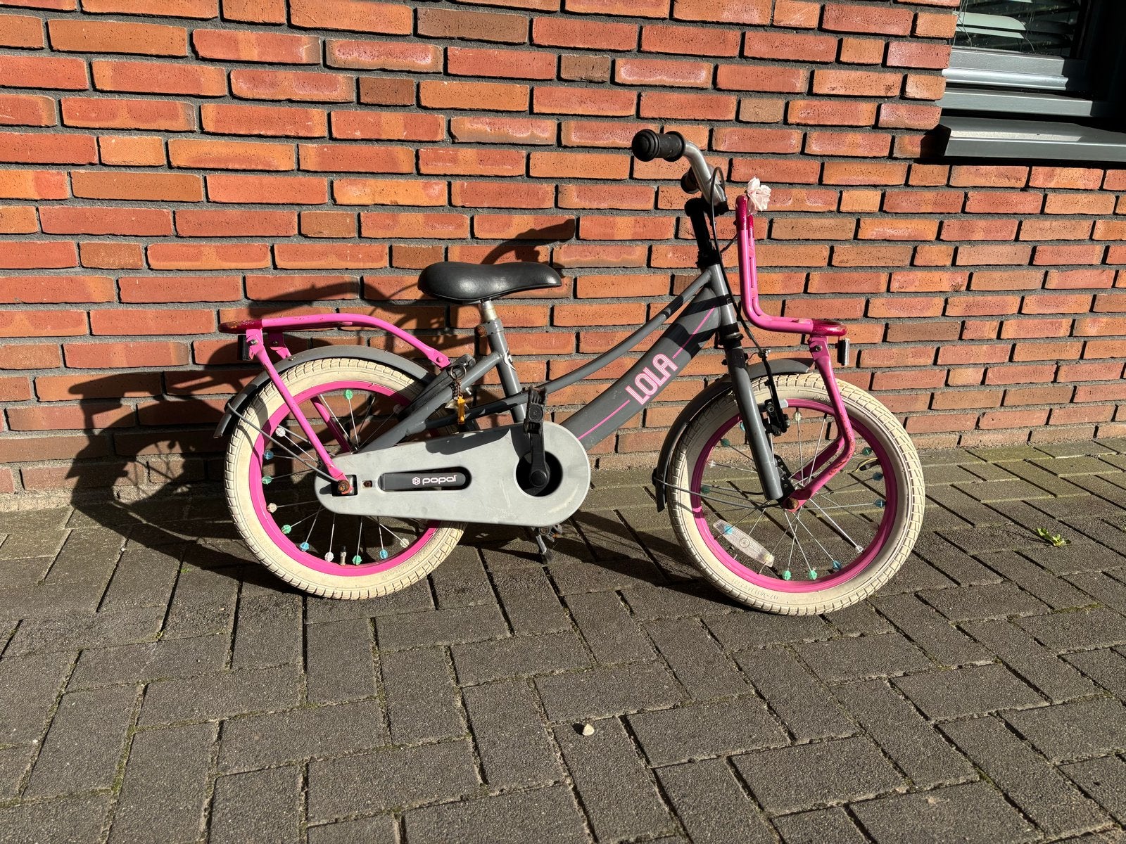 Popal Lola kinderfiets 16 inch, Ophalen, Gebruikt, 16 tot 20 inch