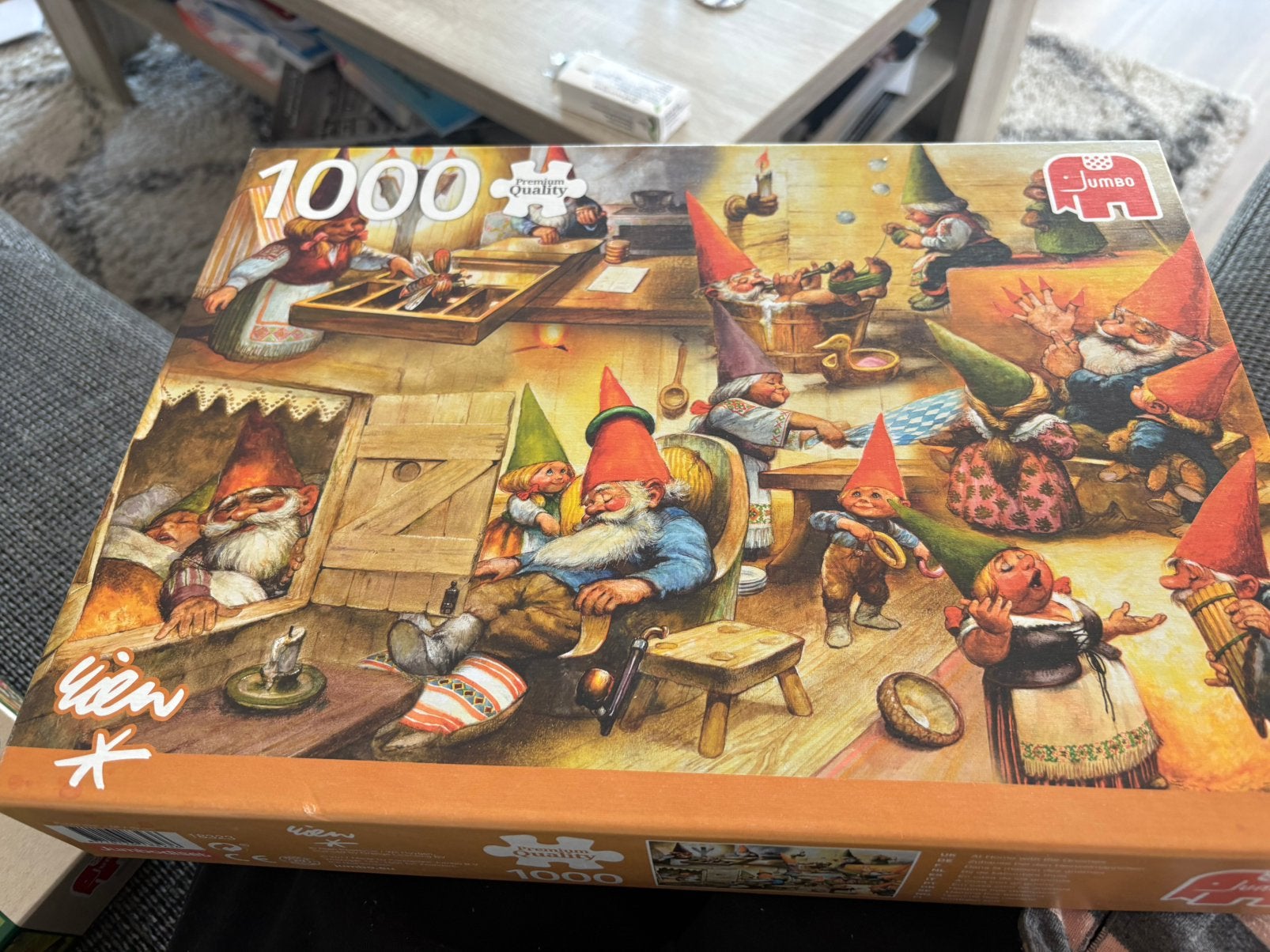 Rien poortvliet puzzels 1000, Ophalen of Verzenden, 500 t/m 1500 stukjes, Zo goed als nieuw, Legpuzzel