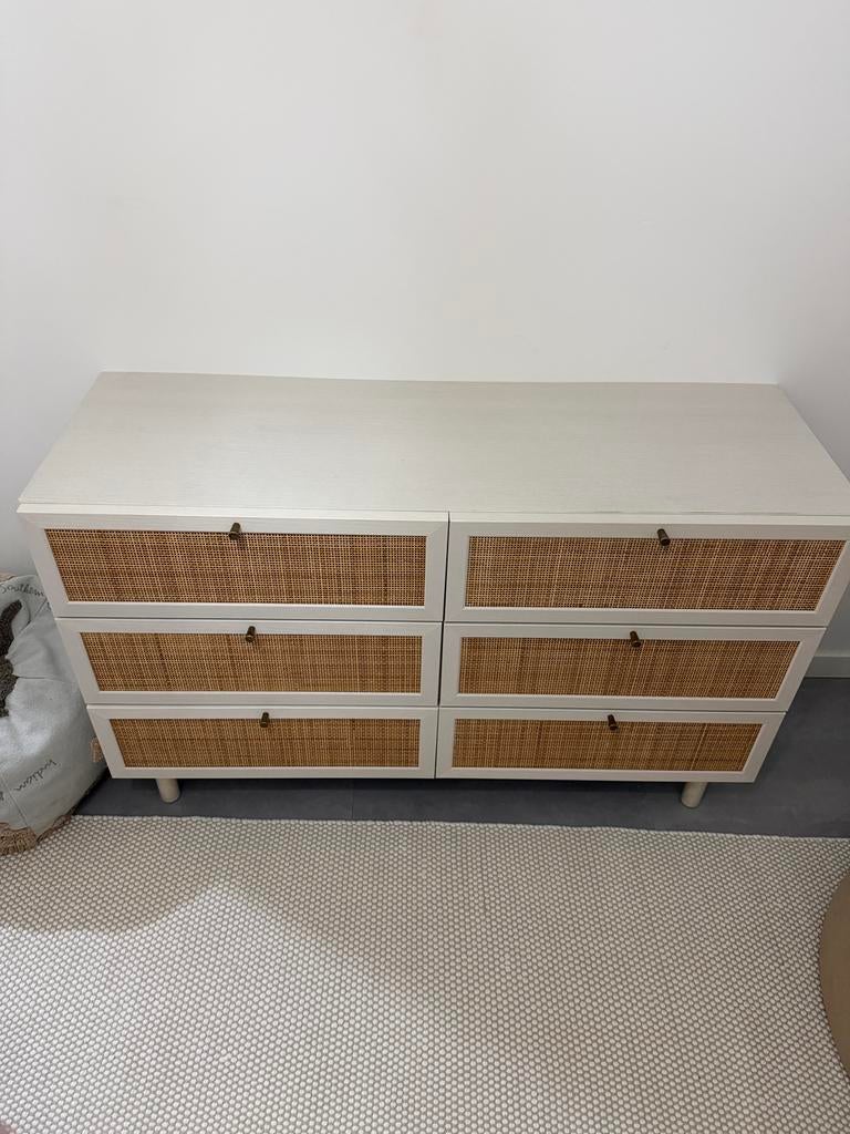 Commode eiken white wash, Ophalen of Verzenden, Zo goed als nieuw, 25 tot 50 cm, Minder dan 100 cm