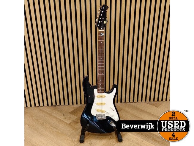 Hondo H-76 Black/White Electric Guitar - Prima!, Flex Ltd., Zo goed als nieuw, https://flex.com/contact-us, Nobelstraat 10, 5807 GA Oostrum LB, Limburg, Nederland