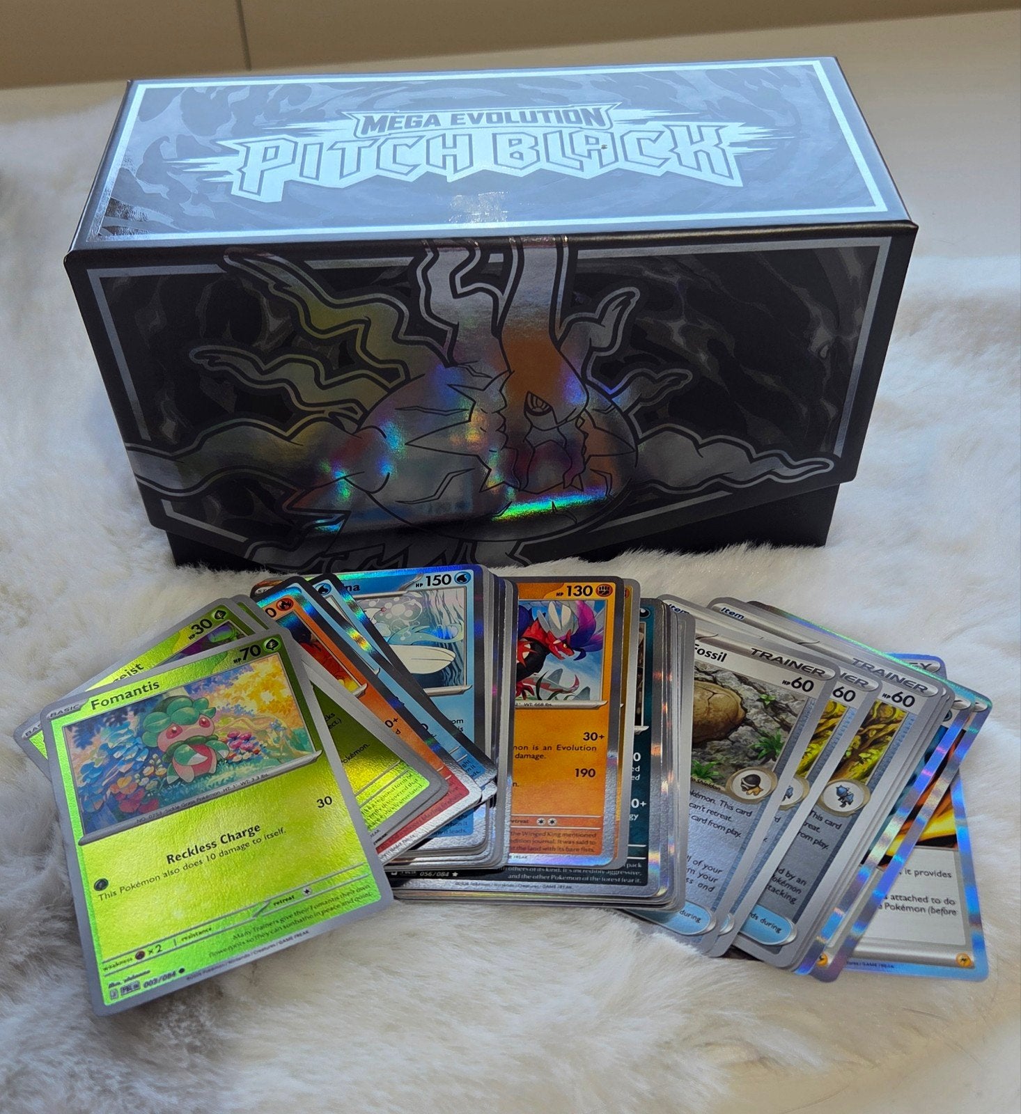 pokemon kaarten voor masterset Pitch Black Mega serie, Ophalen of Verzenden, Zo goed als nieuw, Meerdere kaarten, Foil
