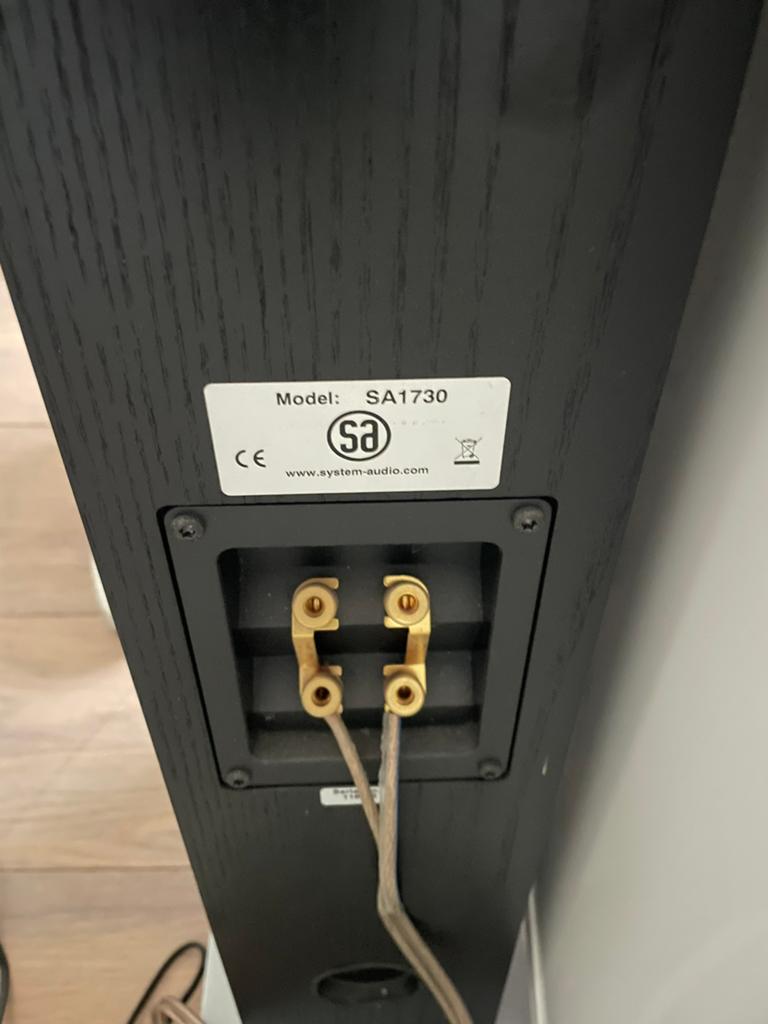System Audio SA1730 High-End Vloerspeakers (2X), Zo goed als nieuw, 60 tot 120 watt, Front, Rear of Stereo speakers, Ophalen
