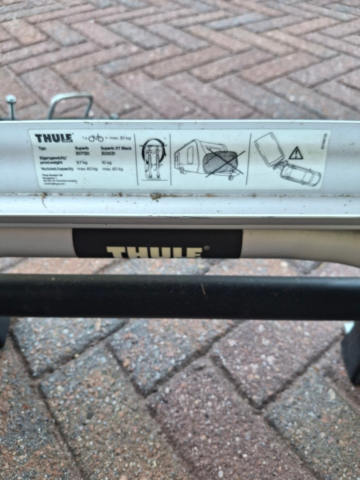Thule fietsendrager voor caravan, Ophalen, 2 fietsen