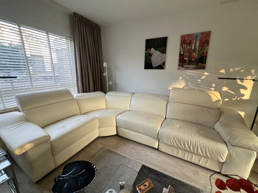 Natuzzi lederen hoekbank