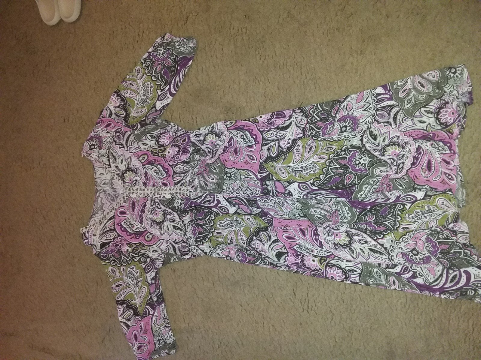 Maxi jurk met paisley print, maat M, Ophalen of Verzenden