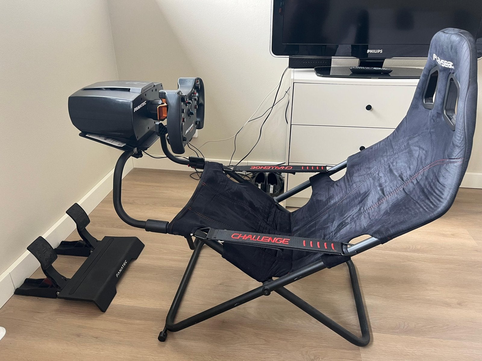 CSL Elite WheelBase + McLaren GT3 Stuur + Playseat Challenge, Fanatec, Ophalen, Gebruikt, Racestuur