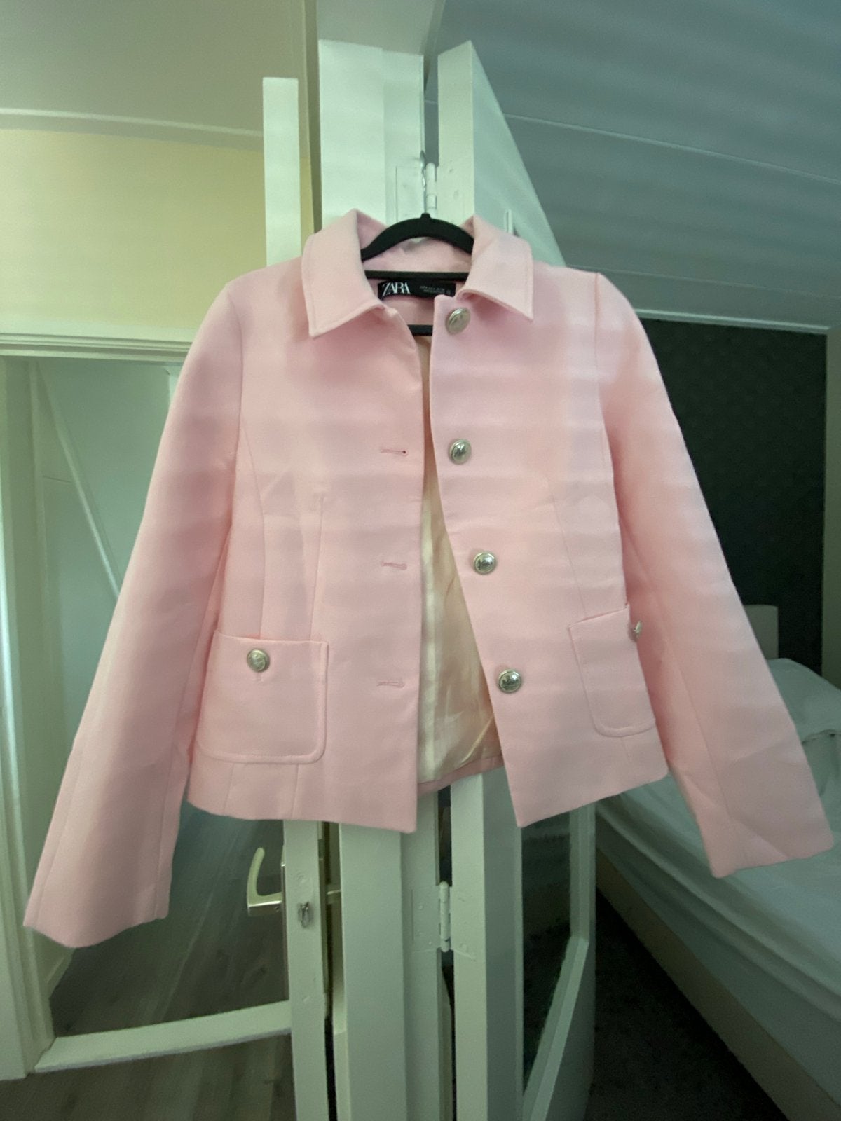 Roze Zara jasje met zilveren knopen, Verzenden, Zo goed als nieuw, Maat 36 (S), Roze