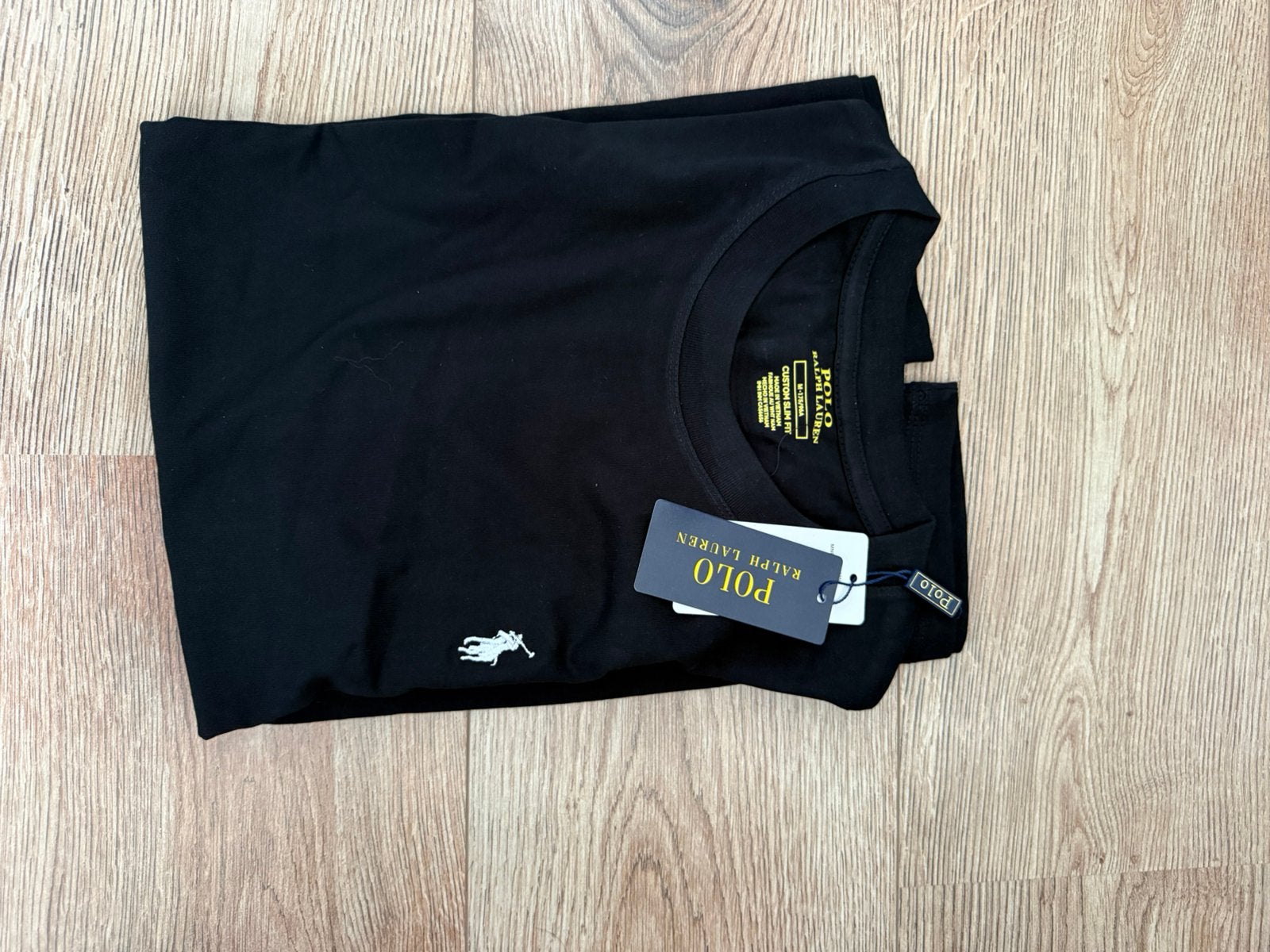Zwarge ralph lauren Tshirt , maat M, Verzenden, Zo goed als nieuw