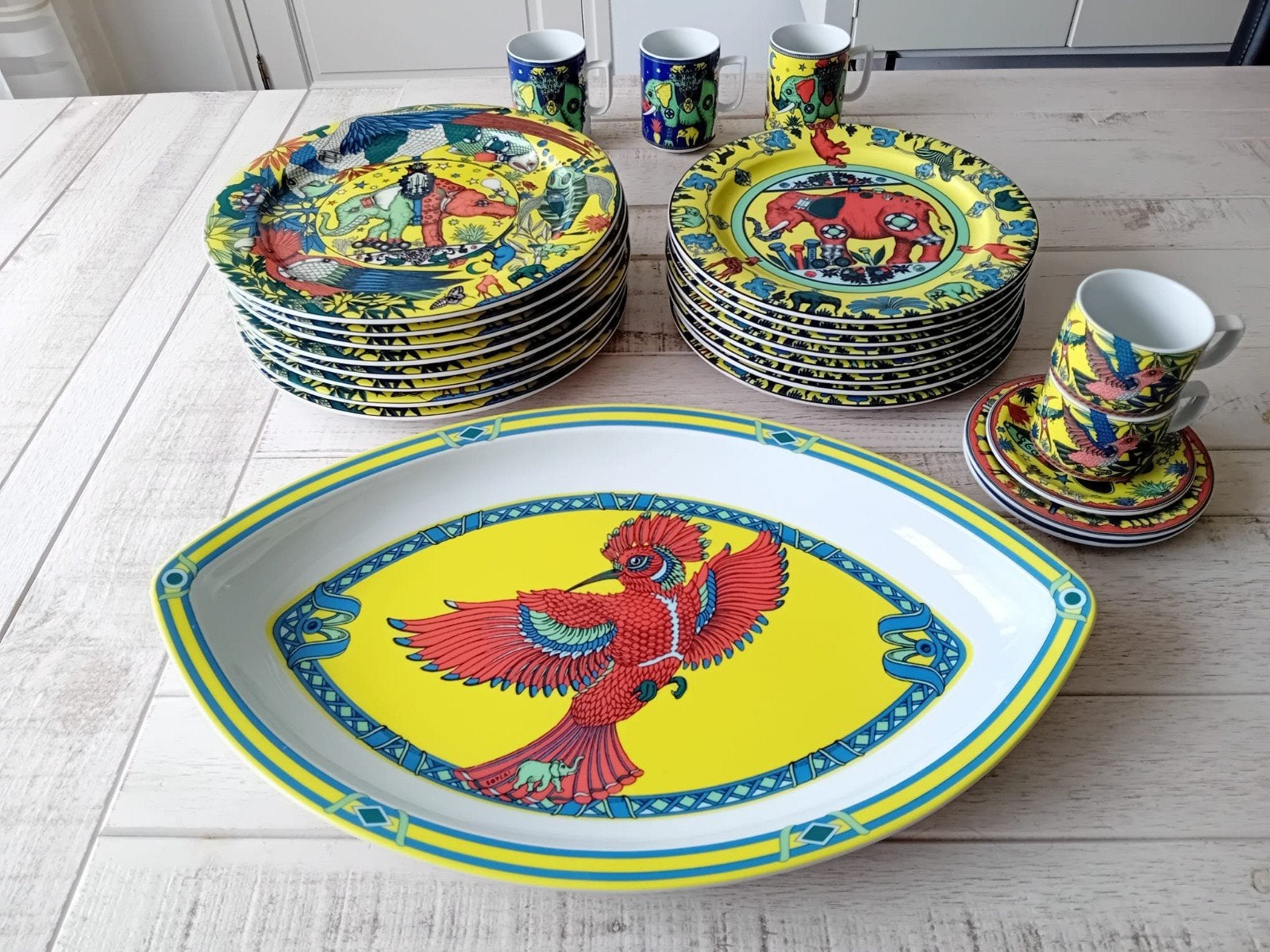 BOPLA Langenthal Swiss Design servies Suisse Wildlife, Ophalen of Verzenden, Zo goed als nieuw, Overige stijlen, Kop(pen) en/of Schotel(s)