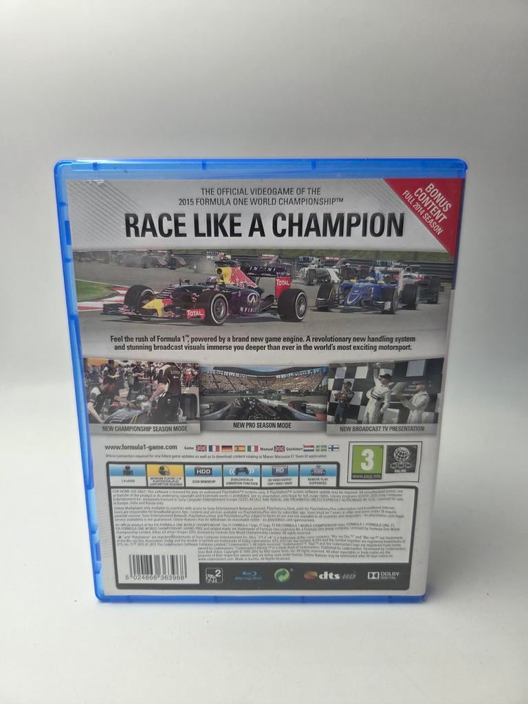 F1 2015 PS4 - Race als een kampioen!, Online, Racen en Vliegen, Ophalen of Verzenden, Zo goed als nieuw
