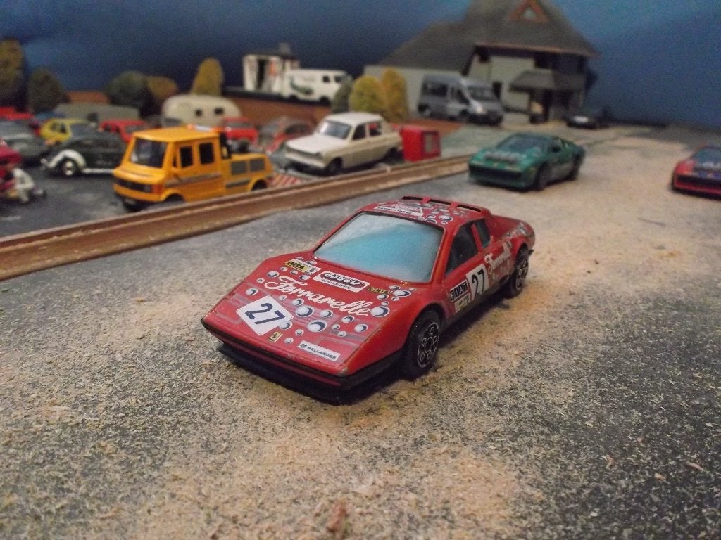 1:43 Ferrari BB 512 Cup - Bburago startnummer 27, Hobby en Vrije tijd, Modelauto's | 1:43, Ophalen of Verzenden, Gebruikt, Auto