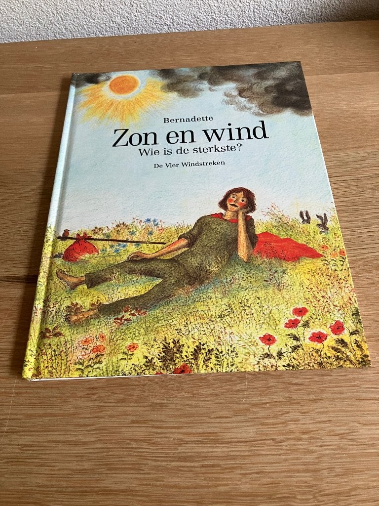 Zon en Wind wie is de sterkste? (Bernadette) 1e druk 1992, Boeken, Ophalen of Verzenden, Nieuw, Dominique Falda, Prentenboek